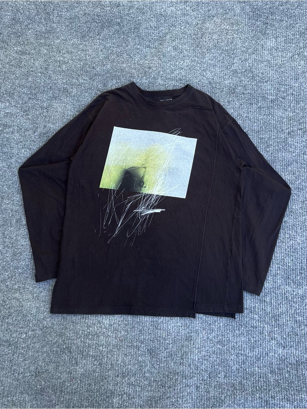 Isabel Benenato Long Sleeve Deconstructed Tee